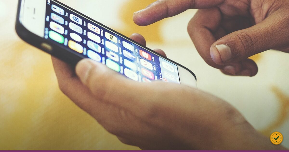 App icons on a smartphone screen