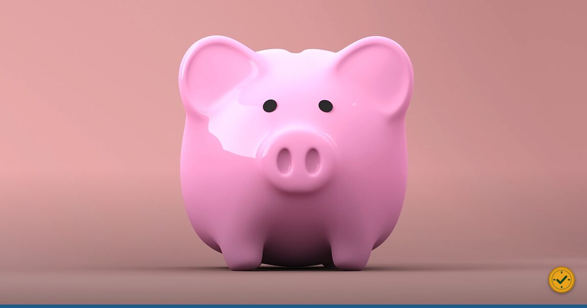Pink piggy bank