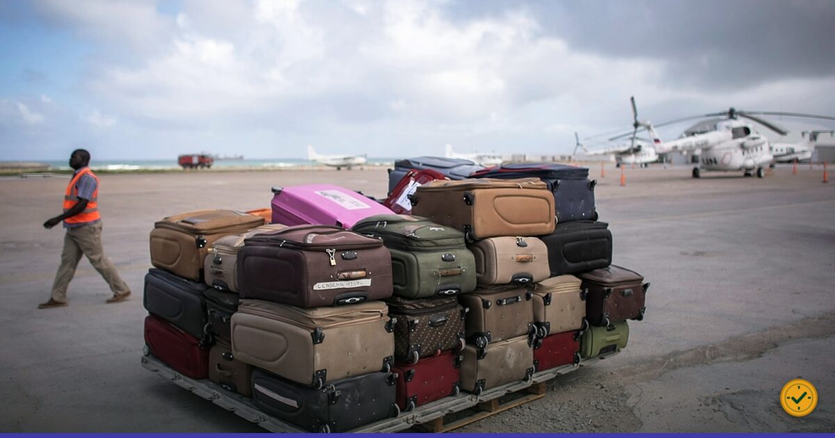 Pile of suitcases